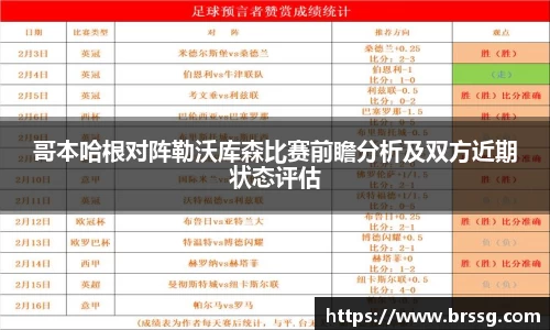 哥本哈根对阵勒沃库森比赛前瞻分析及双方近期状态评估